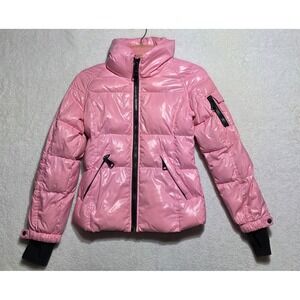 SAM. New York Freestyle Down Puffer Jacket Pink Glossy Lacquer Women's XS